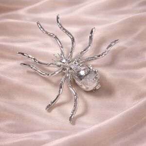 Vintage Silver Spider Brooch